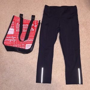 Lulu lemon fast and free cropped tight
